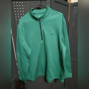 Adidas Men's Zip-Up Green Sweater